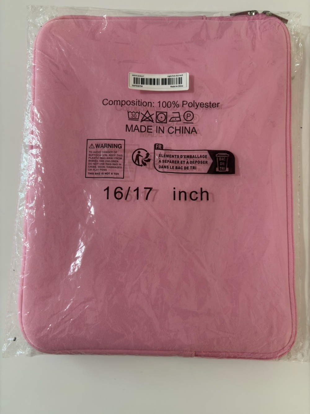 Pink 16/17" Laptop Sleeve